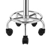 Saddle Rolling Salon Stool Hydraulic Lift Swivel Barber Tattoo Chair White Black