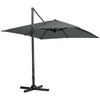 Patio Parasol Base Sets Offset Cantilever Umbrella Sun Shade Rainproof Canopy