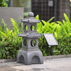 Solar Powered Water Feature Outdoor Fountain Garden Ornament LED Statue Lights
