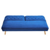 Large Upholstered Sofa Bed Velvet Tufted Recliner Loveseat Couch Sofabed Sleeper