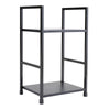 2 Tier Industrial Bookshelf Storage Shelf Unit Display Rack for Home Living Room