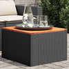 Garden Table with Glass Top Outdoor Dining Table Patio Coffee Table