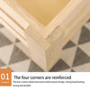 Wooden Storage Crates Container Decorative Slatted Crate Wood Box Display Boxes