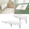Wooden Folding Wall Mounted Storage Shelf Drop-leaf Computer Table Dining Desk