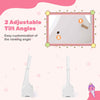 Kids Jewelry Armoire Cabinet Wooden Jewelry Organizer Floor Mirror-White