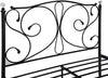Luxury Metal Bed Frame with Crystal Finials - 4ft6 Double Bed - Underbed Storage