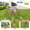 2-in-1 Kids Play Equipment Geometric Climbing Dome Swing Climbing Frame for Kids