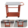 36*24*36 in Welding Table 600lbs Load Capacity Steel Welding Workbench on Wheels