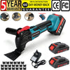Oscillating Multi Tool 21V Cordless Sander Scraper Saw 2 Battery & 20 Blades Set
