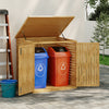 Large Wooden Double Wheelie Bin Store for 2 Bins Outdoor Garden Sheds Enclosure