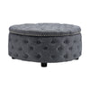 Chesterfield Footstool Coffee Table Sofa Bench Round Stool Ottoman Pouffe Chair