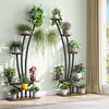 Tribesigns 6-Tier Tall Indoor Plant Stand Pack of 2, Metal Curved Display Shelf