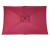 Rectangle Banana Garden Parasol 2x3M Umbrella Sun Shade Outdoor Patio Crank Tilt