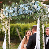 Wedding Artificial Rose Flower Row Arch Floral Ornament Background Arrangement