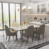 Stunning Extendable Dining Table Kitchen Dinner 8-12 Seater Marble Kitchen Room