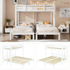 Triple Sleeper Bunk Beds Single Bed Pine Wood Bed Frame Kids Children Bed White