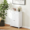 Freestanding Storage Organizer Bathroom Floor Cabinet-White