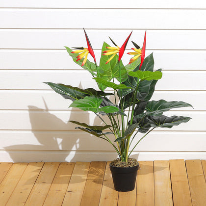 75cm Artificial Bird of Paradise Tree in Pot Plant Realistic Fake Indoor Outdoor