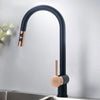 Kitchen Sink Mixer Taps Pull Down Sprayer Mono Single Level 360° Swivel Faucet