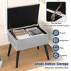 3-in-1 Storage Organizer Seat Home Vanity Stool Velvet Storage Stool