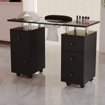 Manicure Table Nail Station Pro Technician Desk Art Salon Beauty Workstation UK
