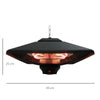 Electric Hanging Heater LED Ceiling Halogen 2000w Patio Garden Aluminum Tent