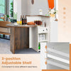 Reception Desk Front Counter Desk 120 x 70 x 100 CM-Coffee