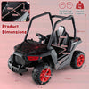 Electric UTV 24V Battery Kids Ride-on Car Toy Vehicle-Black