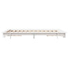 Bed Frame White 120x200 Solid Wood Pine T6R4