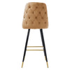 Pair Barstools Soft Upholstered Seat Kitchen Breakfast Counter Bar Stool Chair