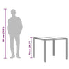 Garden Table Glass Dining Table Steel Frame Side Table Patio Garden Table N0T8