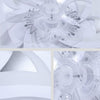 LED Ceiling Fan Light Dimmable Living Room Chandelier Lamp With Remote Wuqmepigy