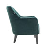Accent Armchair Green Velvet Soft Cushion Seat Buttoned Back Living Room Bedroom
