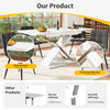 Extendable MDF Dining Table/Kitchen Table, Cross-Leg Base 118-157x75cm White