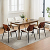 Set of 2 Dining Chairs with Arms Velvet PU Leather Chairs Kitchen