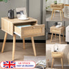 Wooden Bedside Table Cabinet w/ Drawer Nightstand Furniture Storage Side Table