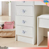 Dressing Table Mirror Drawers Vanity Makeup Desk Stool Set With LED Lights White
