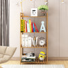 3/4/5 Tier Bamboo Shoe Rack Footwear Organiser Wooden Book Storage Shelves Stand