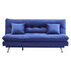 Folding 3 Seater Sofa Bed Click-Clack Recliner Fabric Couch Sleeper Living Room