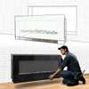 LED Fireplace Media Wall Fire Wall Mounted / Standing Electric Heater 40-100in