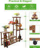 ToteBox Plant Stand Wood Plant Stands Indoor Outdoor Multi Tiered Wooden