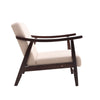 Velvet Armchair Tub Chair Lounge Sofa Occasional Accent Reception Seat Wood Legs