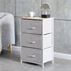 Fabric Cabinets Storage Unit Metal Frame Chest of Drawer Organiser Bedside Table