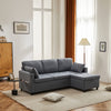 Pull Out Sofa Bed L Shape Corner Sofa with Reversible Chaise with Storage Grey