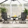 Patio Swivel Dining Chairs Set of 2 Garden Outdoor Bistro Chairs w/Armrests