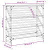 Shoe Rack Grey Sonoma 90x30x85 cm Engineered Wood
