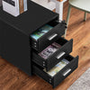 Mobile 3 Drawer Filing Cabinets Printer Stand Pedestal Lockable Office Cabinet