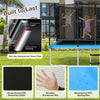Outdoor Trampoline Kids Adults 8 FT x 14 FT Rectangular Trampoline w/inside net