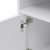 High Gloss 2 Door TV Unit Cabinet 135cm White TV Stand Sideboard Entertainment