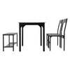 Wood Dining Table and 2 Chair with Bench 4 in 1 Restaurant Kitchen Furniture Set